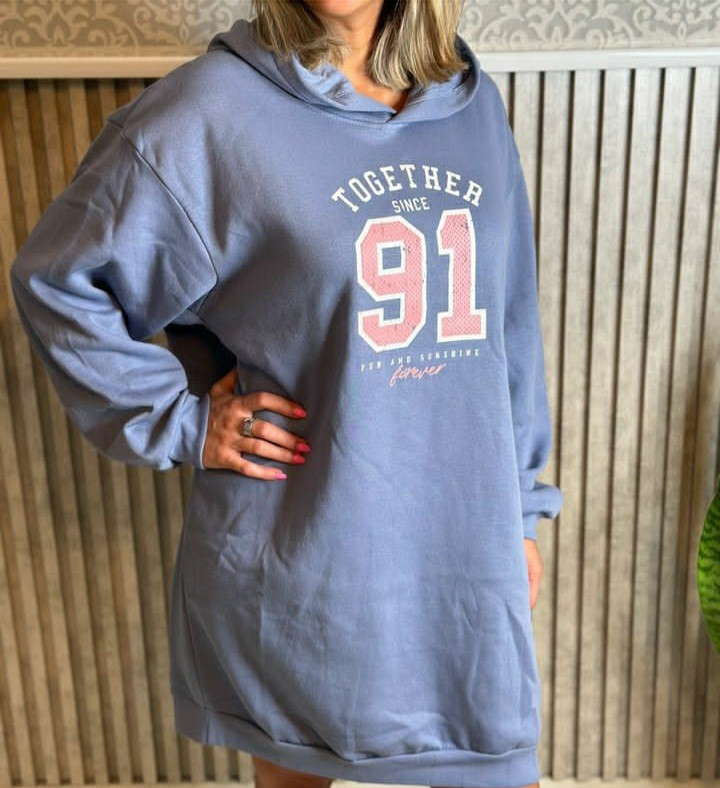 هودی دورس بلند زنانه ،سایز ۴۰تا۴۲ برند اروپا